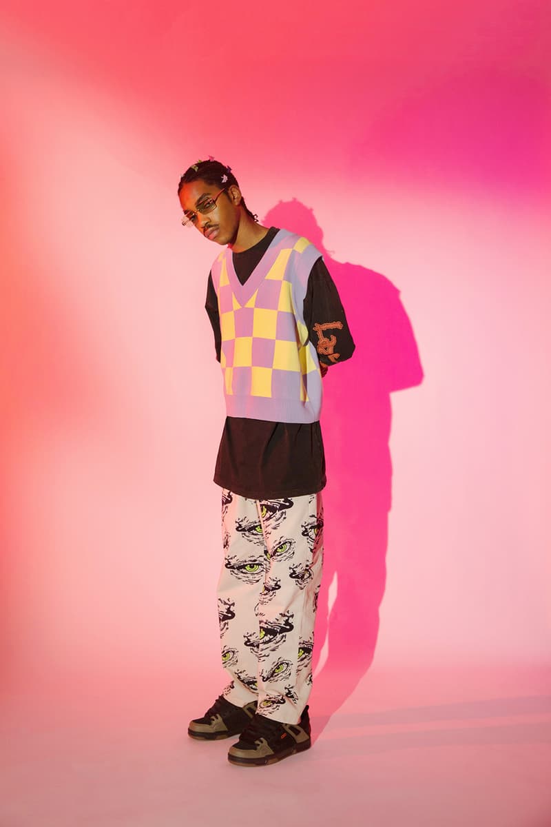 lazy oaf 2001 collection campaign vest shirt pants