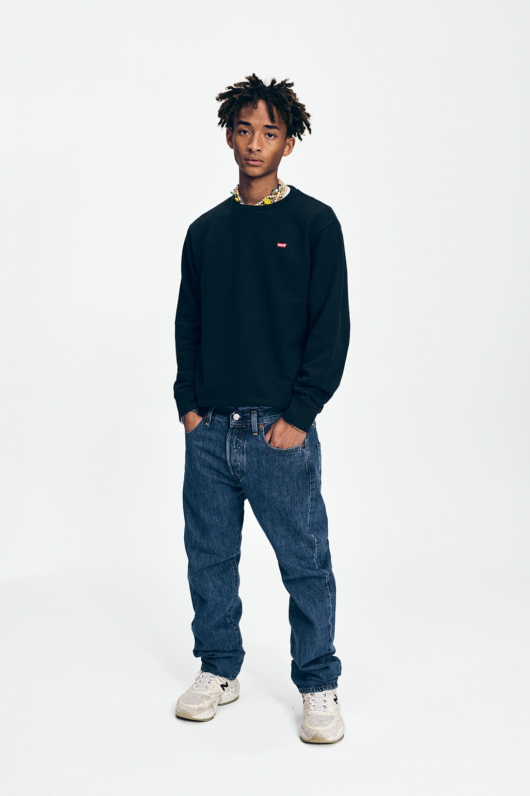 Levi's 501 Originals Jeans Campaign jaden Smith Sweater