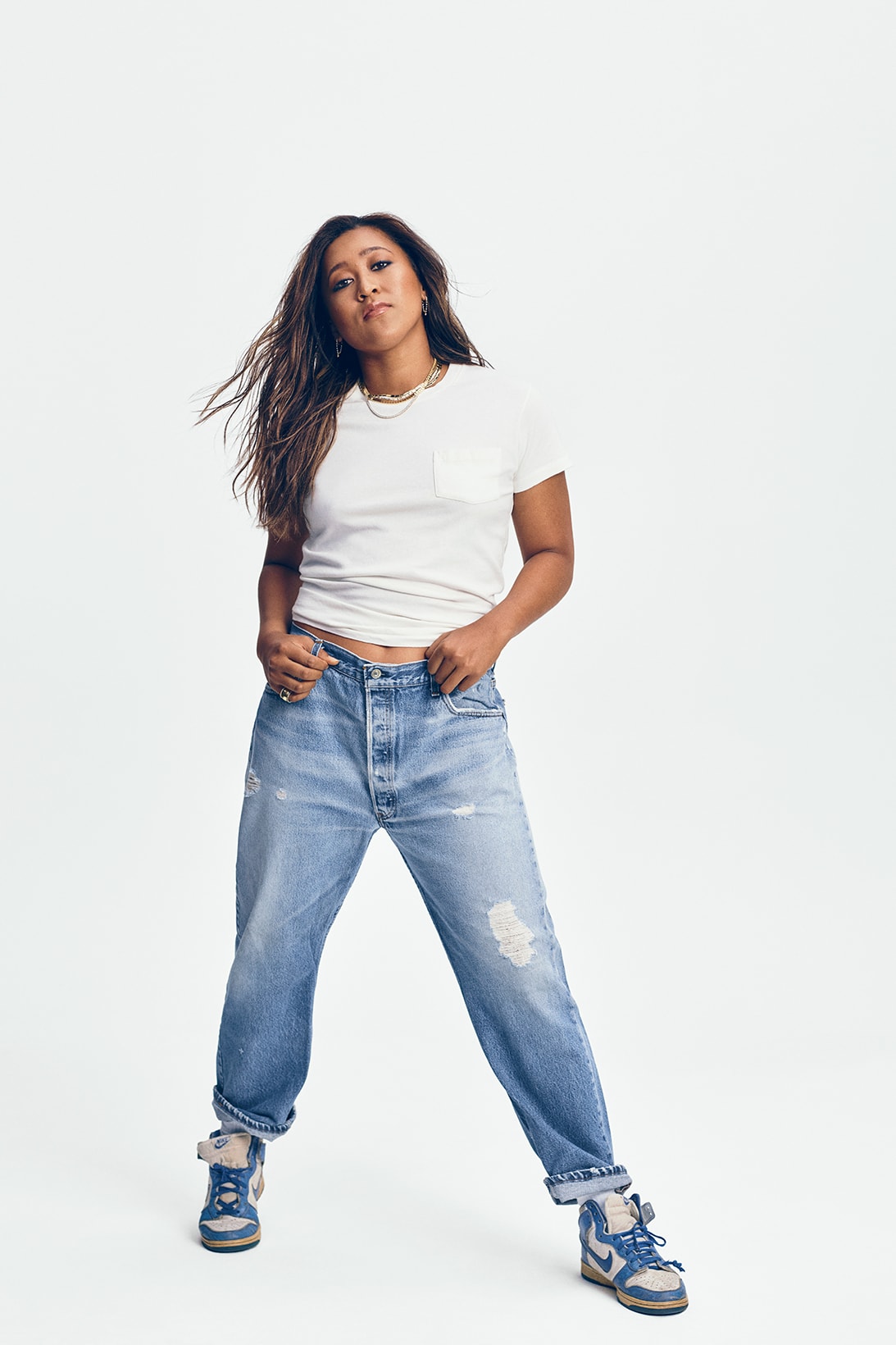 Levi's 501 Originals Jeans Campaign Naomi Osaka Tee T shirt Sneakers