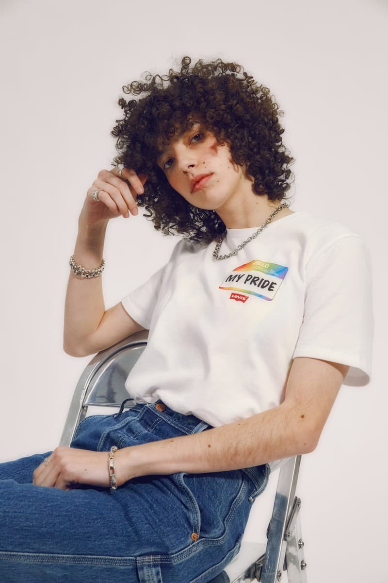 levis pride lgbtqia collection all pronouns love tee t shirt jeans denim