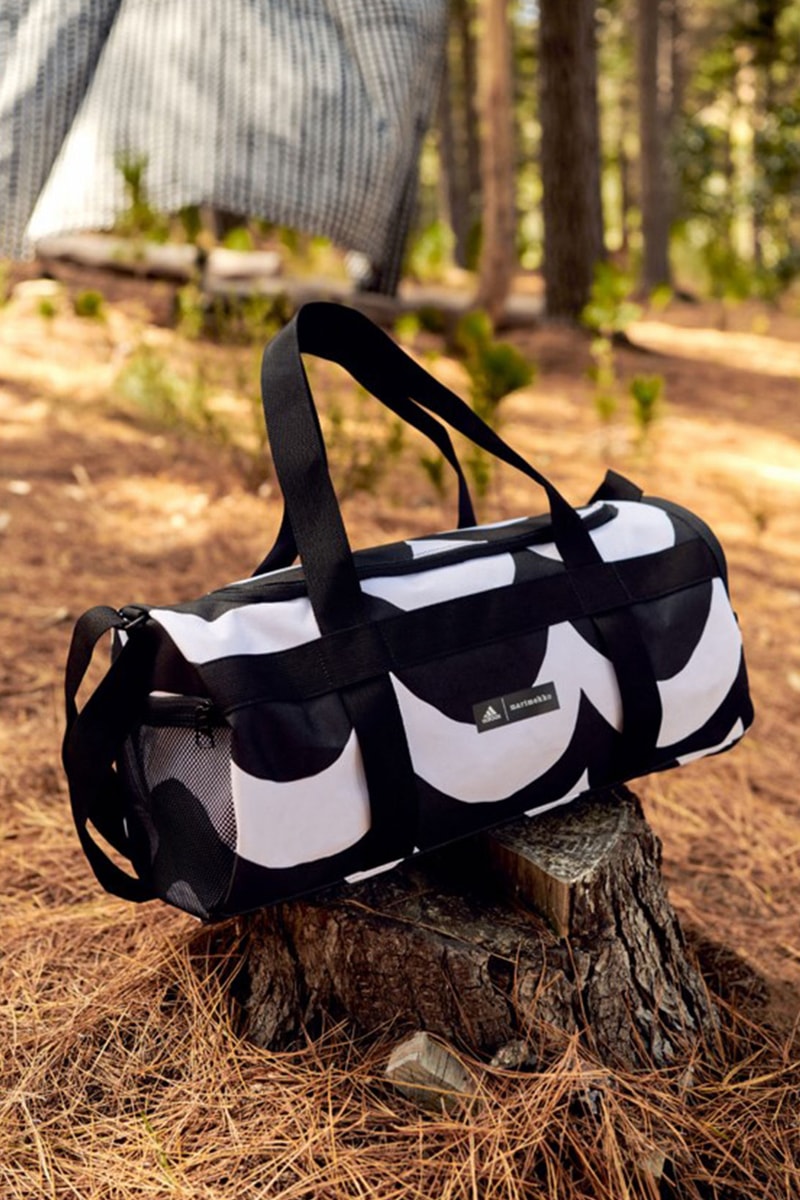 marimekko adidas activewear collaboration duffle bag