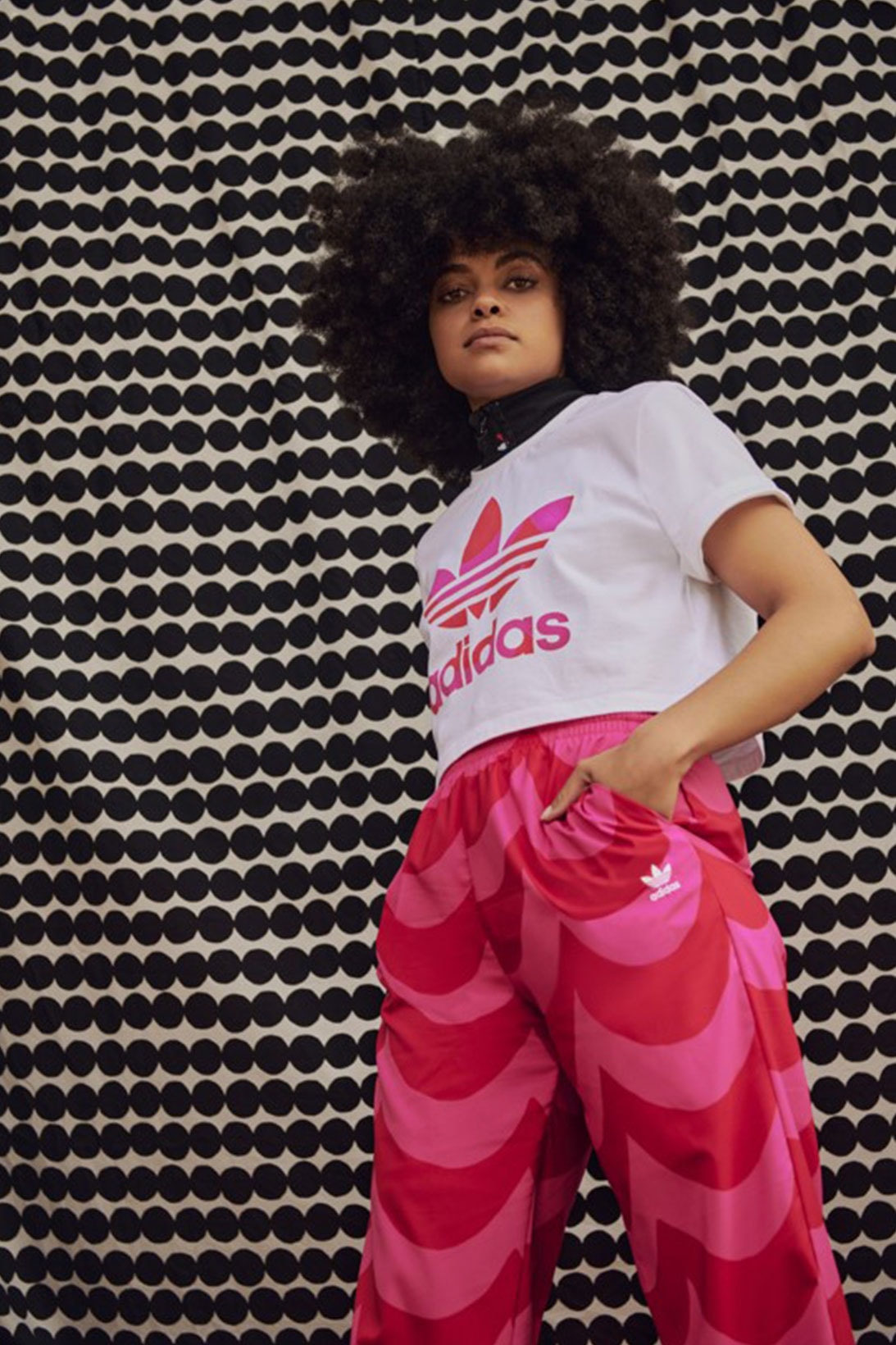 marimekko adidas activewear collaboration originals t-shirt trackpants