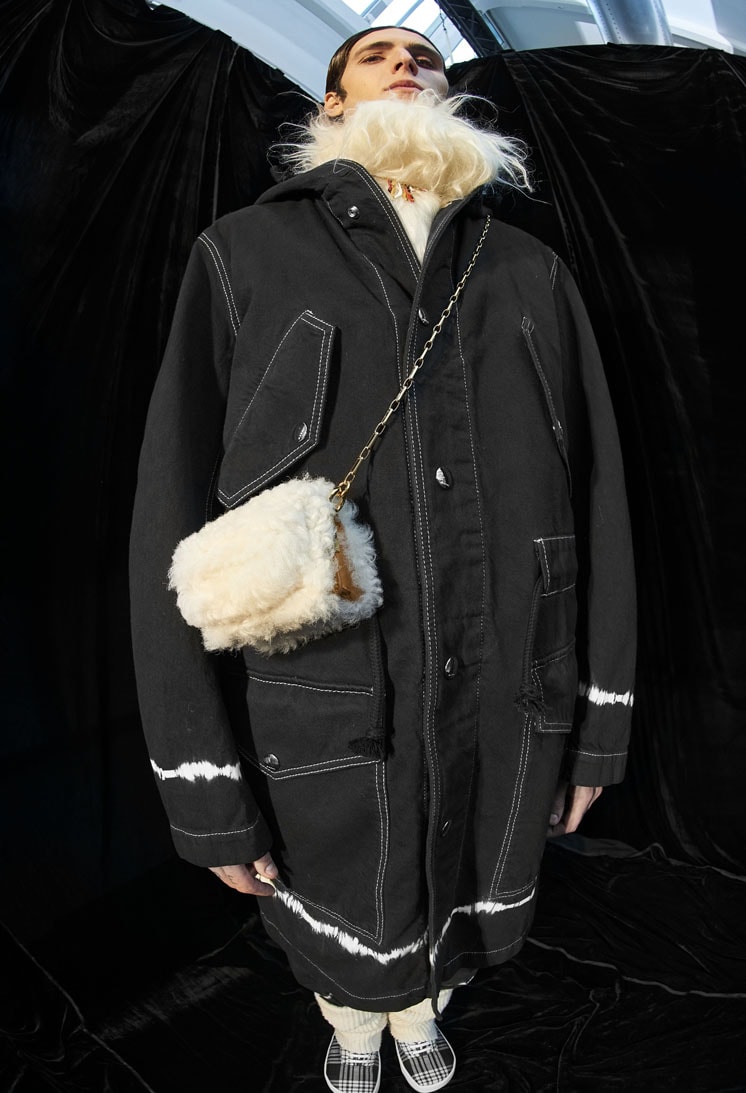 marni fall winter collection lookbook romanticism coats suits accessories handbags shoes 