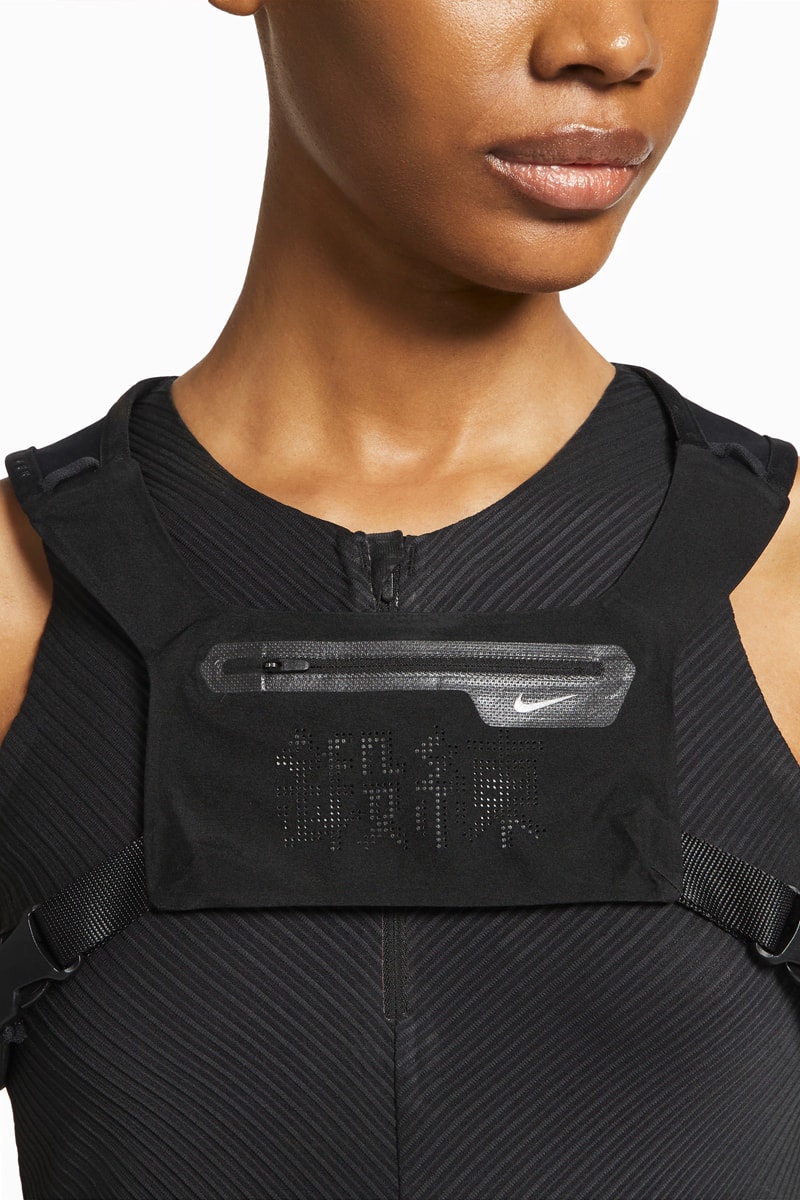 nike matthew m williams mmw collaboration apparel cropped 3 in 1 top buckle strap