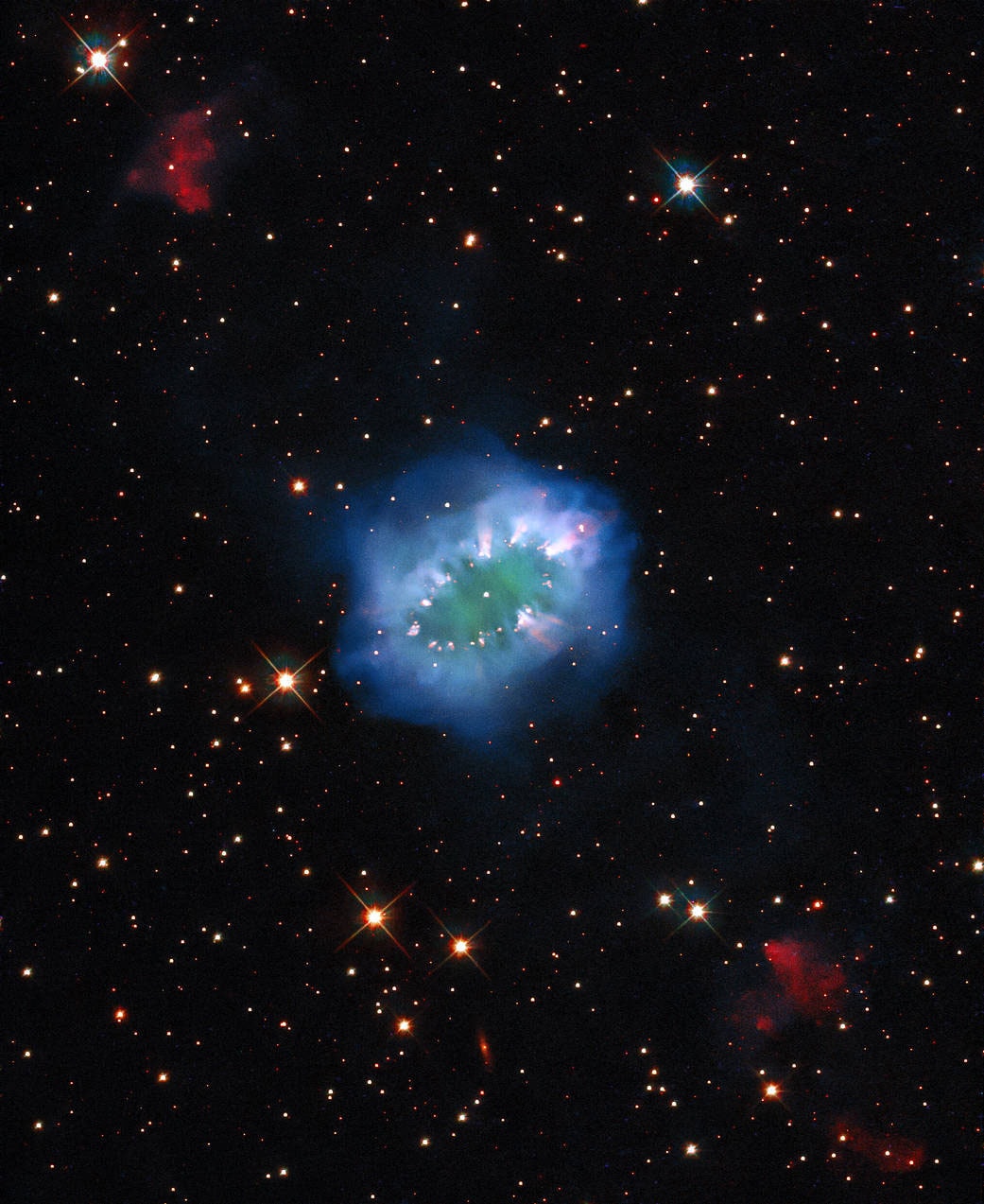 nasa space diamond necklace nebula cosmic proportions hubble telescope info PN G054.2-03.4
