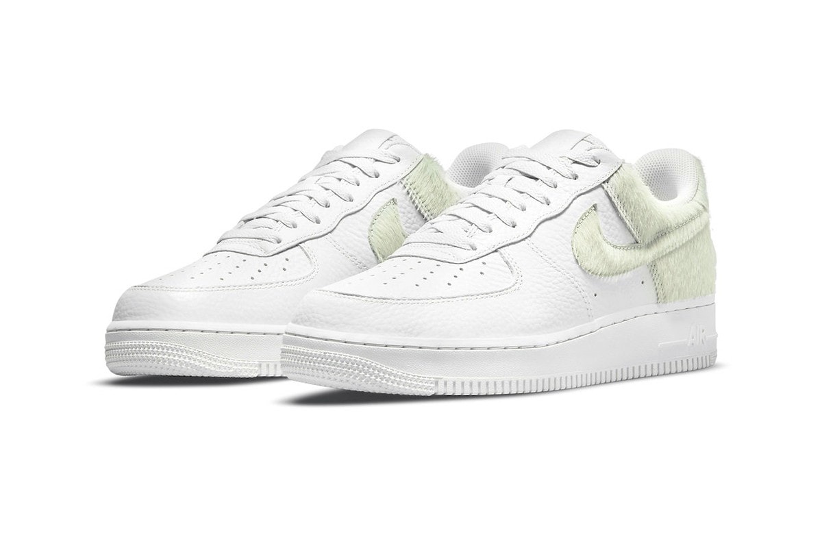 Nike Air Force 1 Low Photon Dust "Pony" Hair Finish White Sneaker