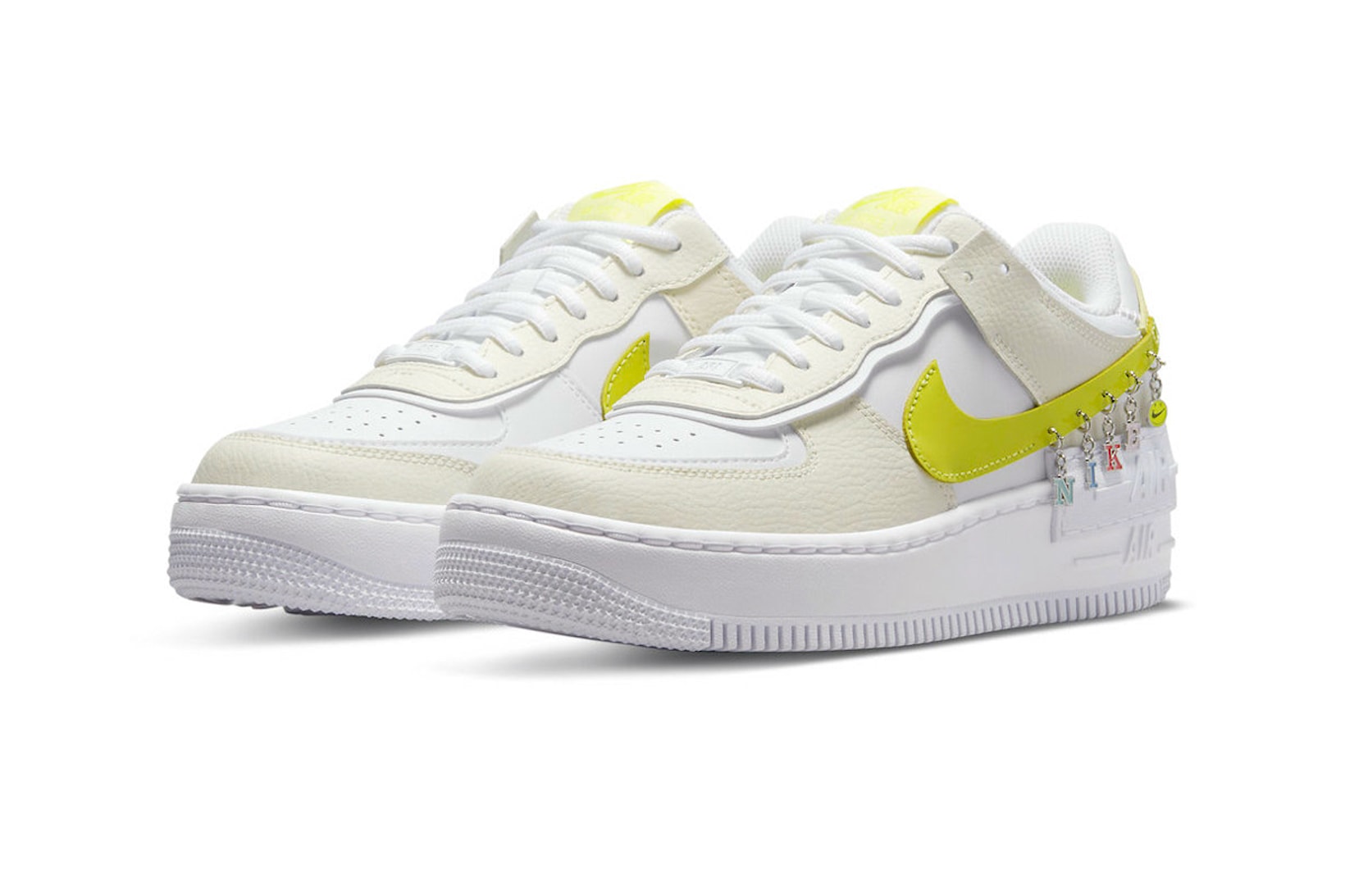 nike air force 1 shadow af1 womens sneakers have a day white yellow anklet charms footwear sneakerhead kicks shoes lateral