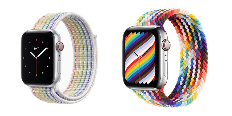 nike apple watch band rainbow