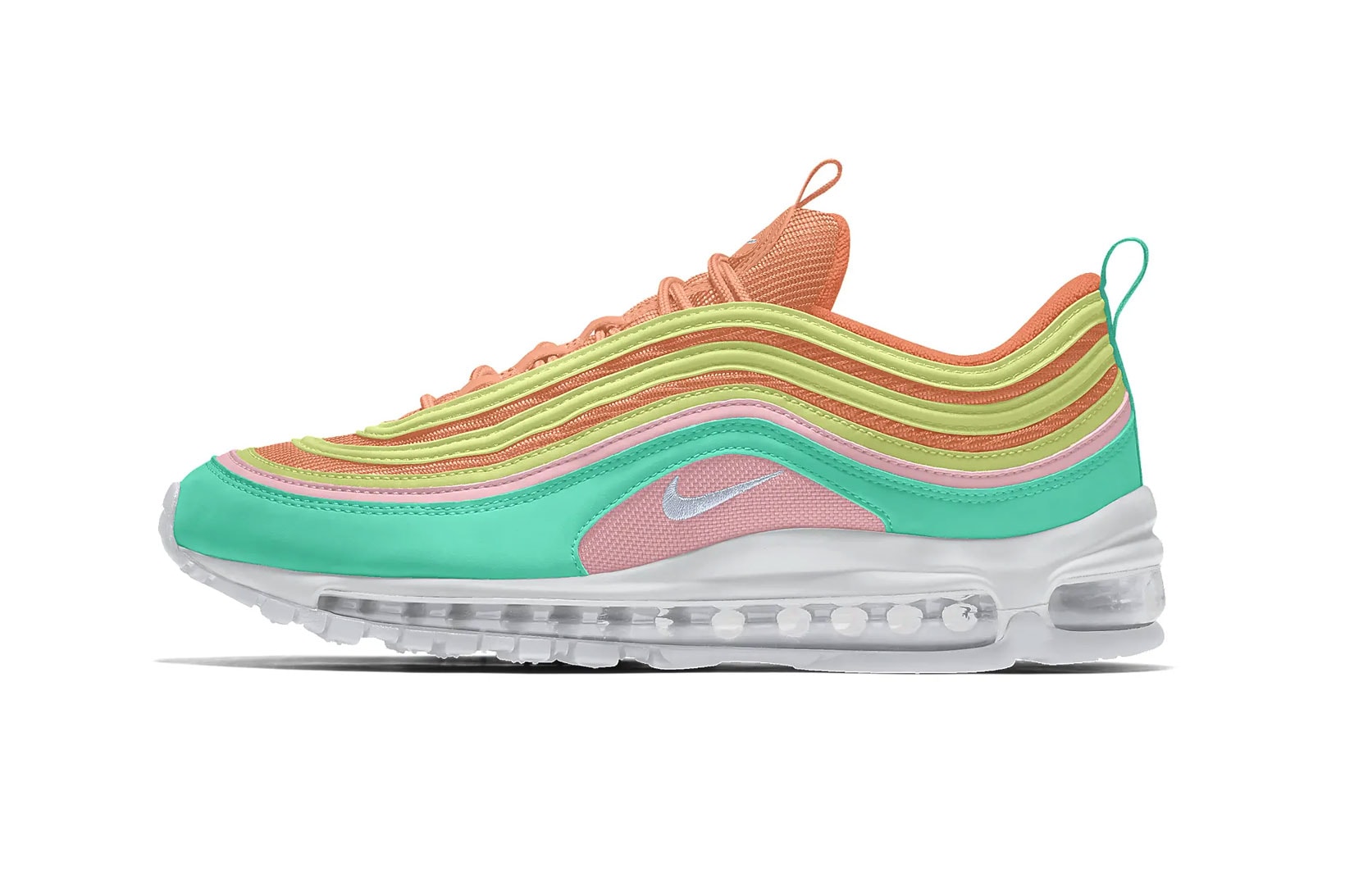 nike by you air max 97 am97 mint green pink orange