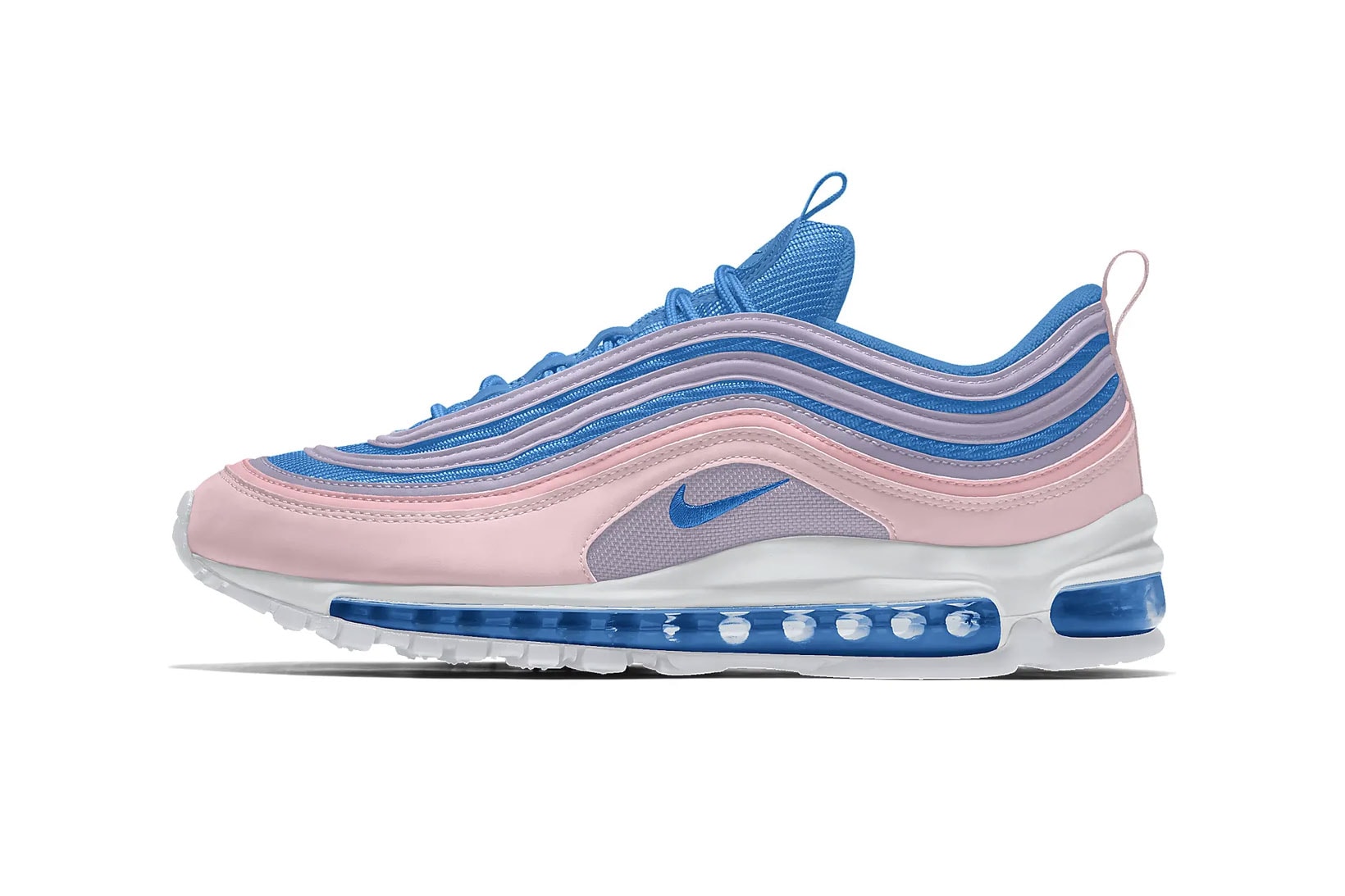 nike by you air max 97 am97 pink blue pastel