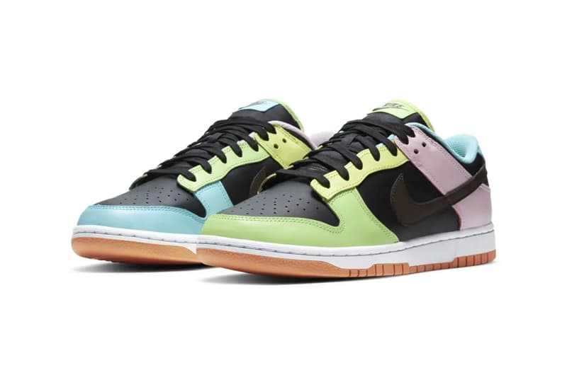 nike dunk low free.99 bodegas candy upper swoosh pastel colors black