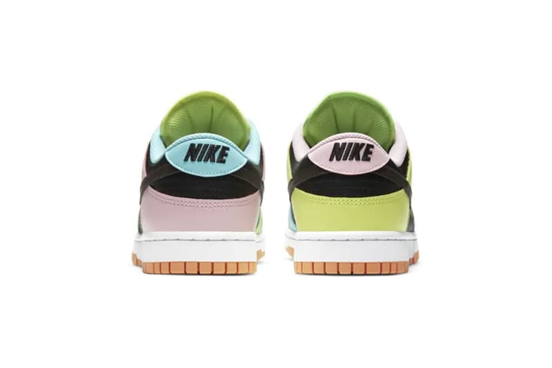 nike dunk low free.99 bodegas candy heel logo branding pastel