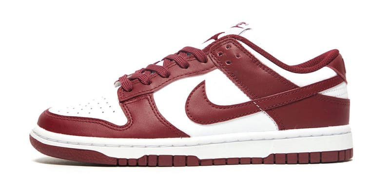 white and red dunk low 2021