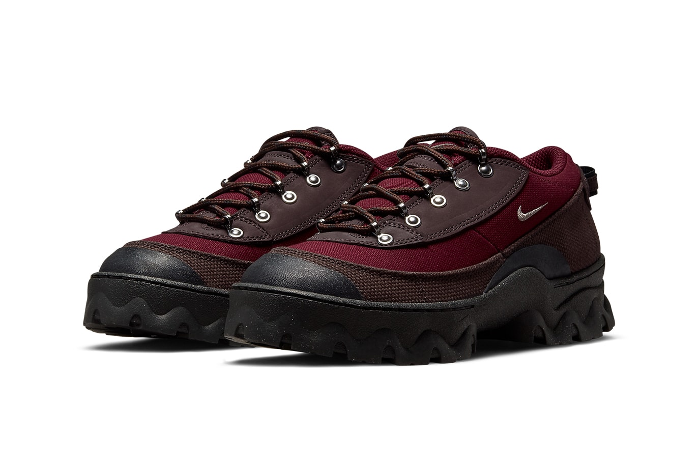 nike sportswear lahar low madeira dark beetroot maroon footwear shoes lateral