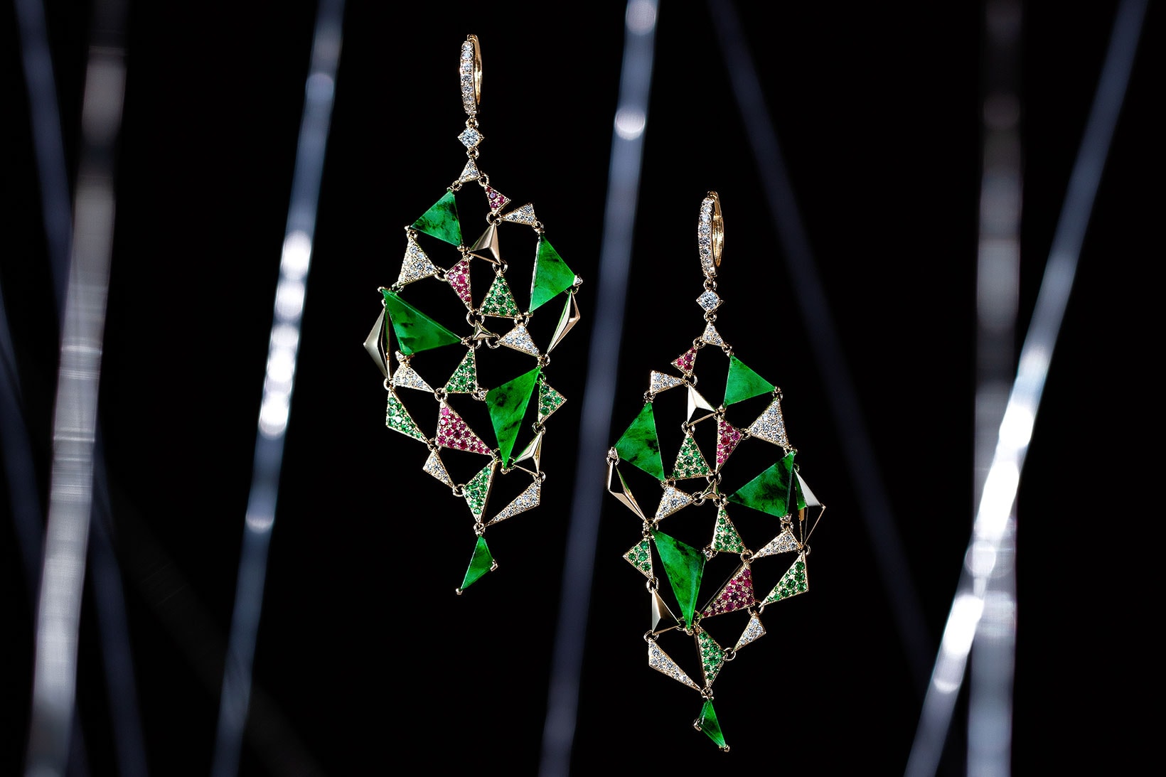 royan jade iridescence jewelry collection campaign earrings necklaces release 