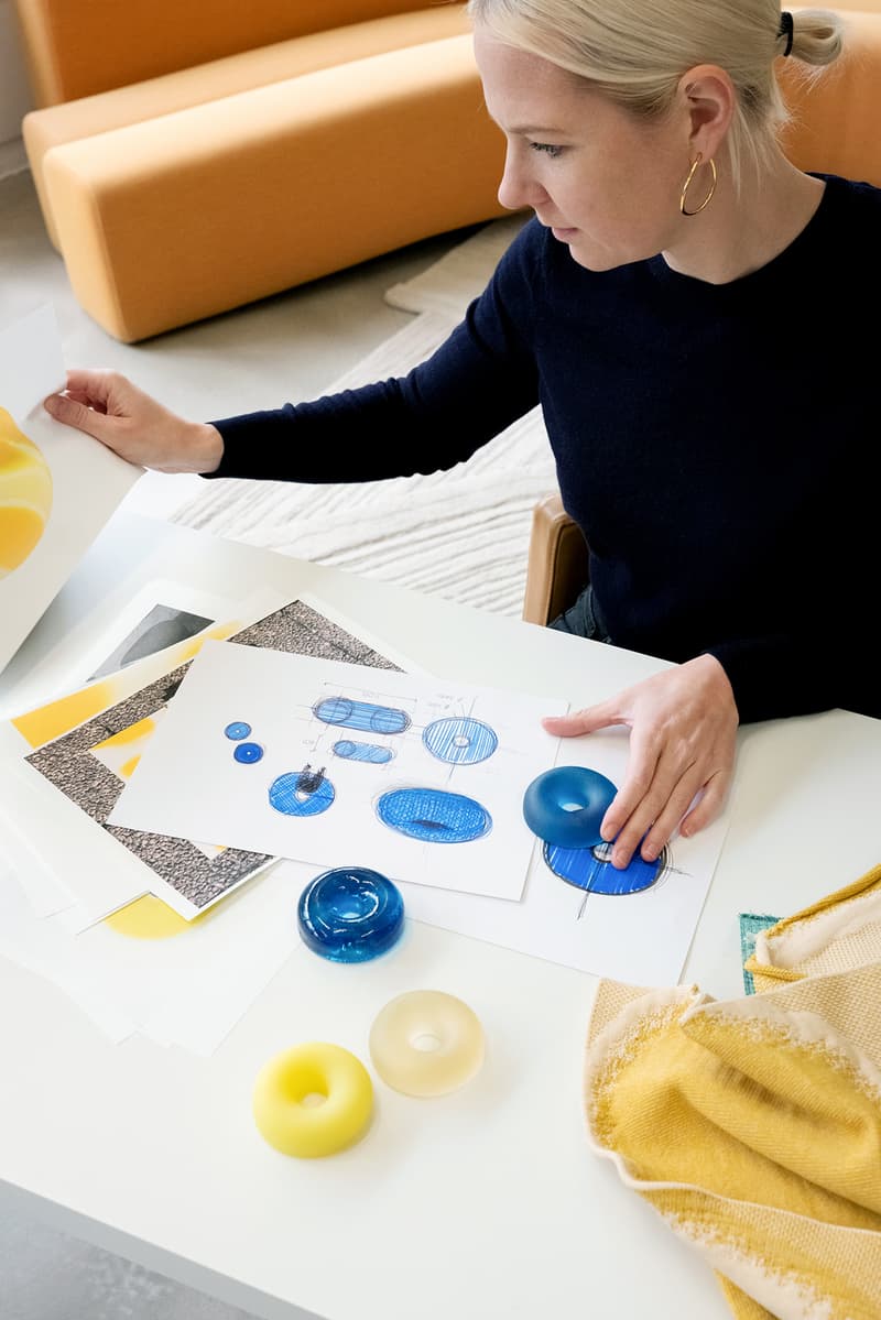 Sabine Marcelis Hem Donut Shaped The Boa Pouf Yellow Furniture Design Netherlands Rotterdam Designer Stockholm Sweden Brand