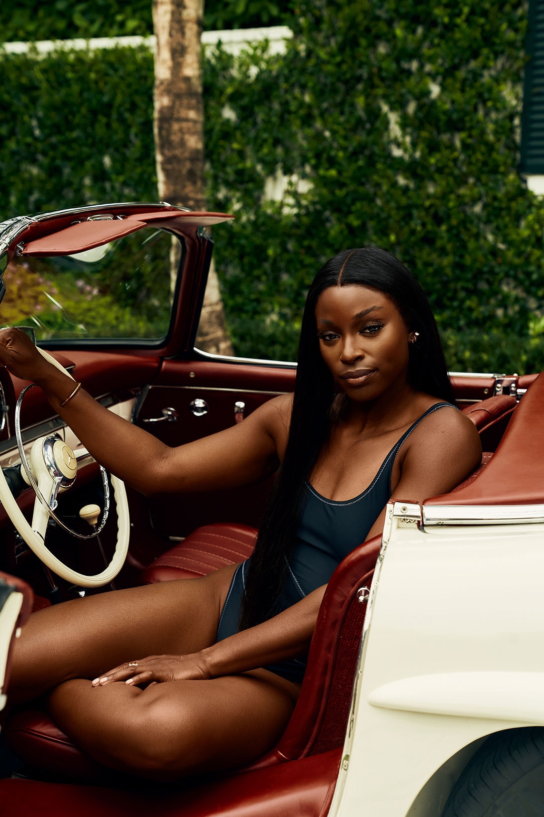 solid and striped sloane stephens tennis player monokini one piece car