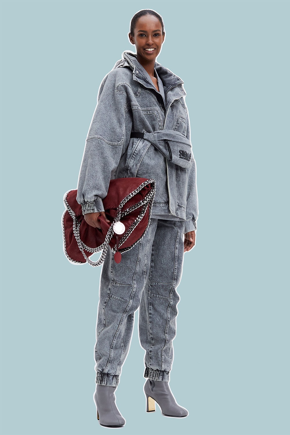Stella McCartney Pre-Fall Collection A/W 21 Skiwear Vegan Vegetarian Sustainable Athletic Jacket Pants Sweaters Coats