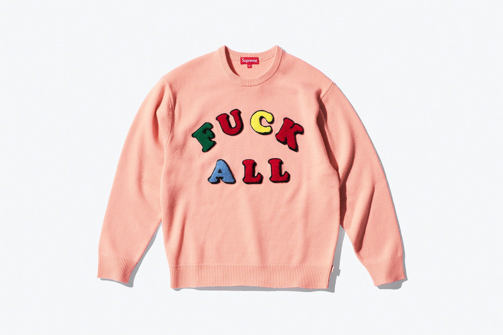 supreme jamie reid spring 2021 collection sweater fuck all