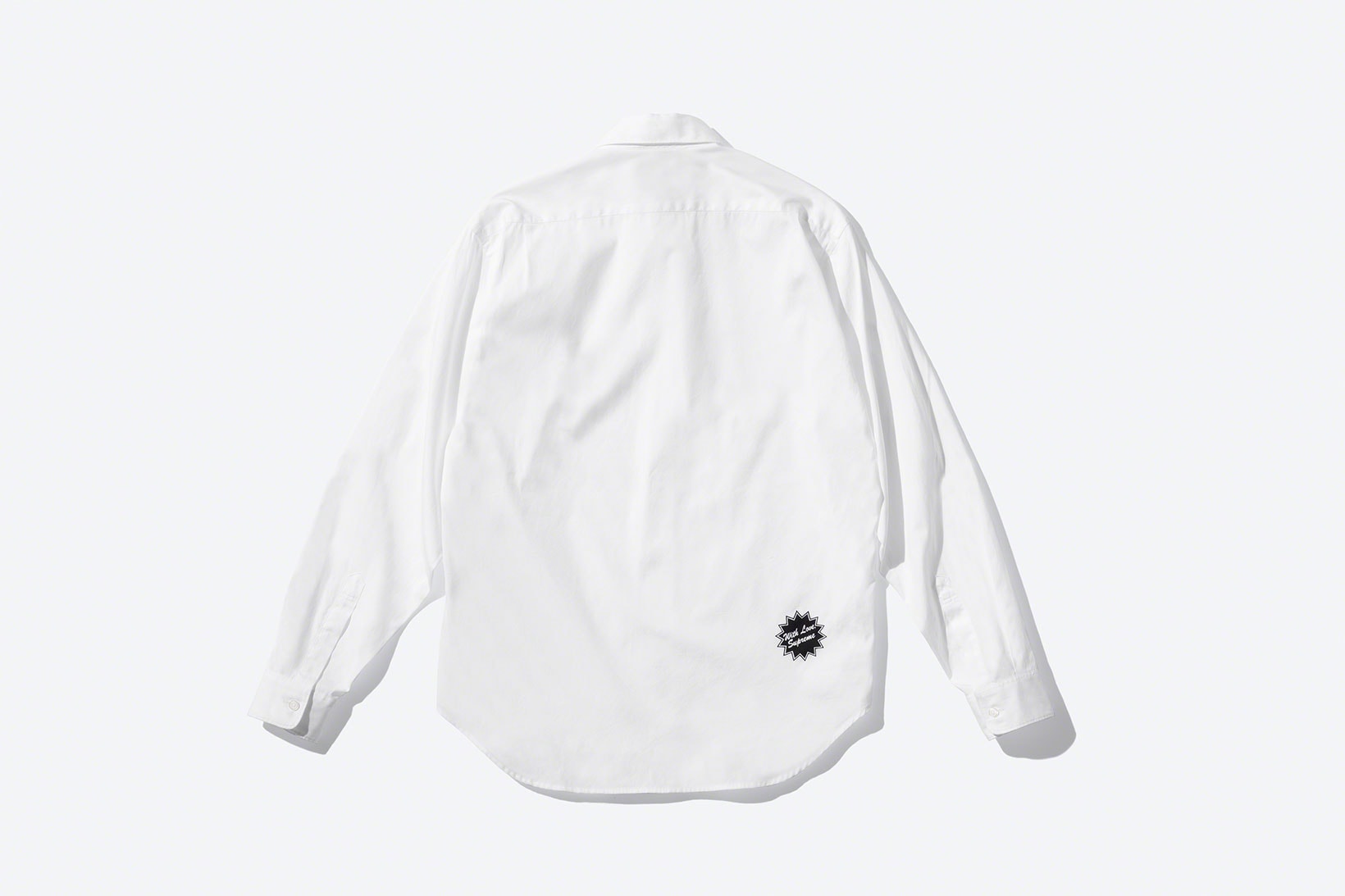 supreme jamie reid spring 2021 collection white shirt back