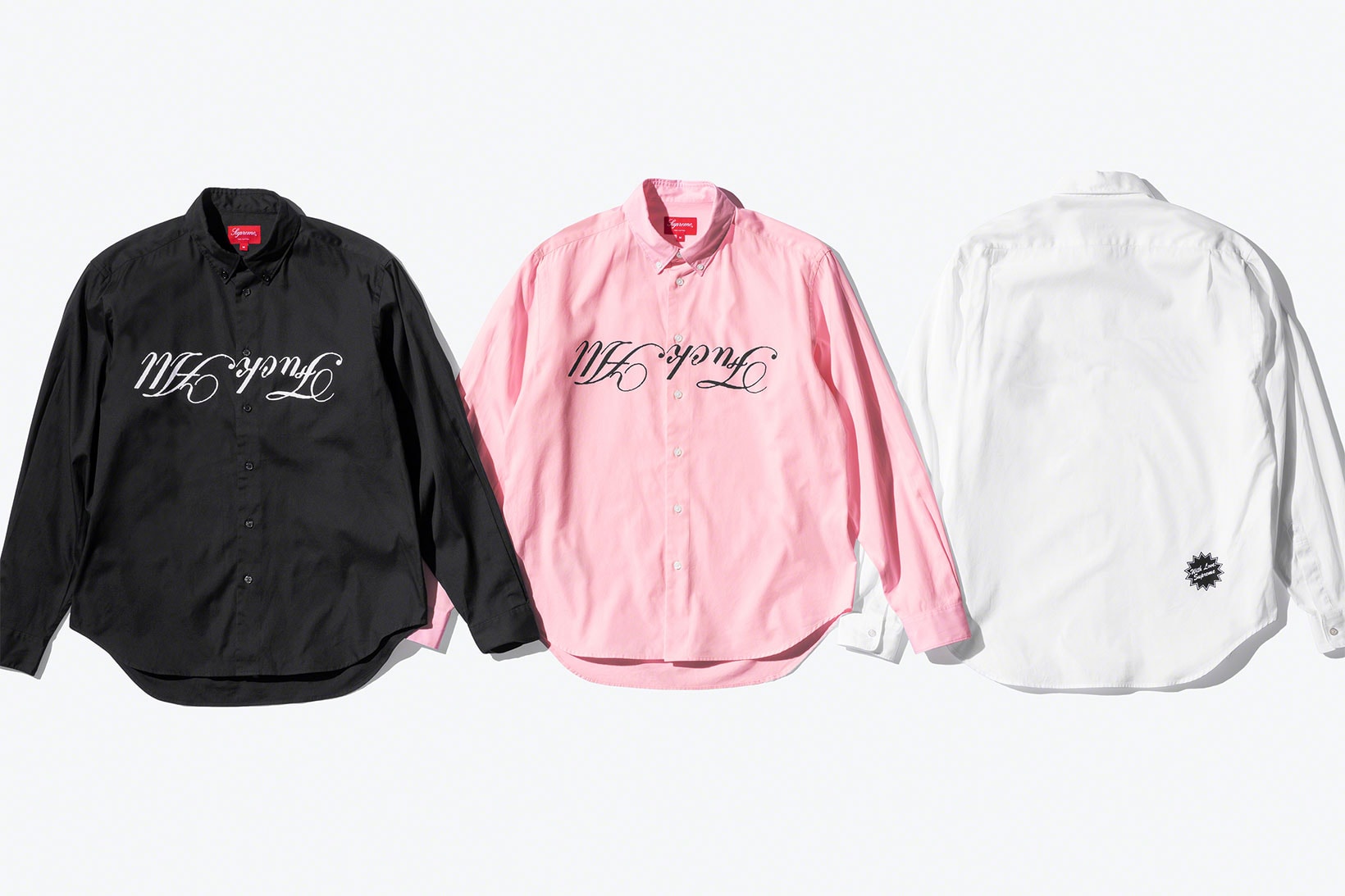 supreme jamie reid spring 2021 collection black white pink shirt