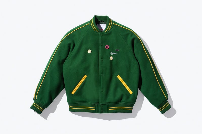 低価人気SALE新品 Supreme × Jamie Reid Varsity Jacket L ジャケット・アウター