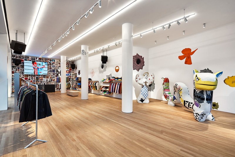 supreme milan italy flagship store interior display opening details