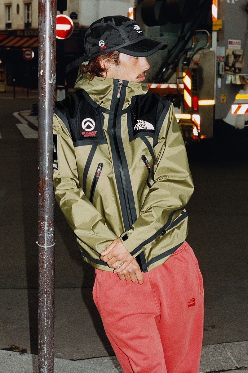 supreme the north face tnf spring 2021 collaboration khaki jacket outerwear
