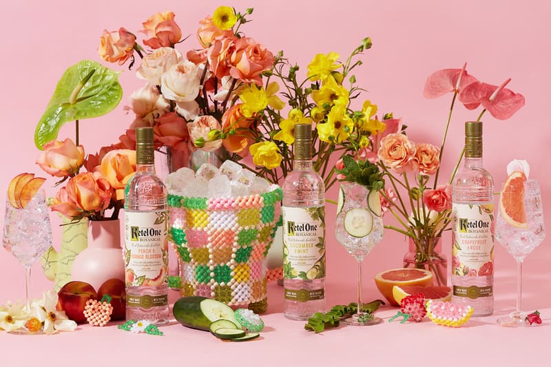 susan alexandra ketel one botanical spritz cocktail accessories bucket bottle barrettes flowers