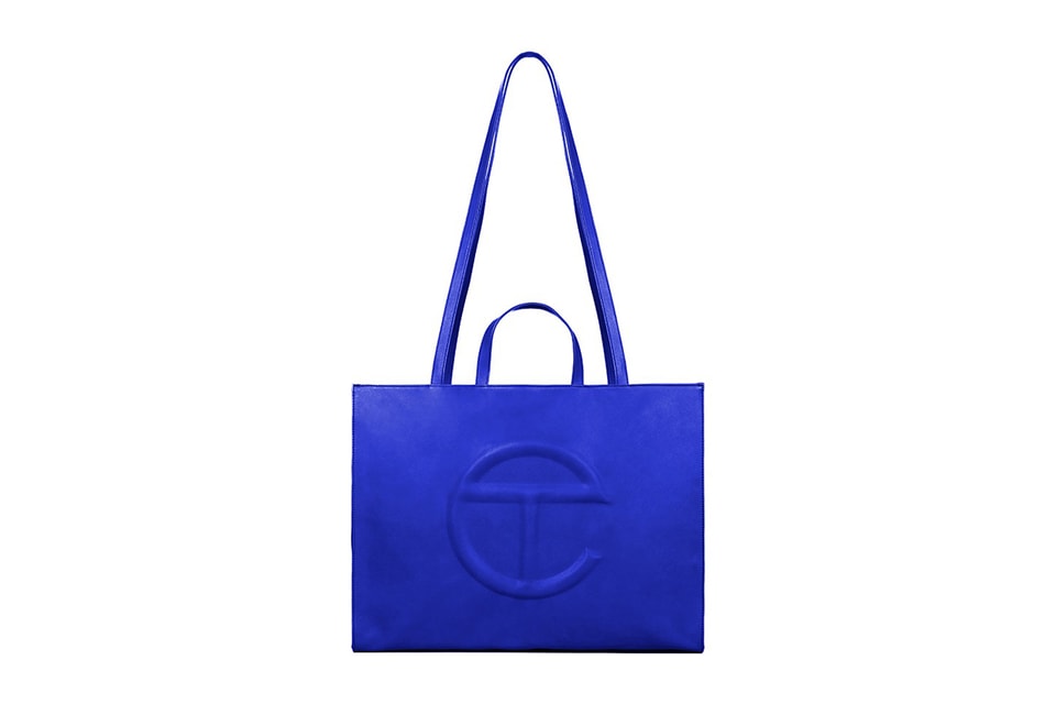 New Telfar Bag in store now! Small (Painter's Tape) Blue available for  $150! 🏴‍☠️