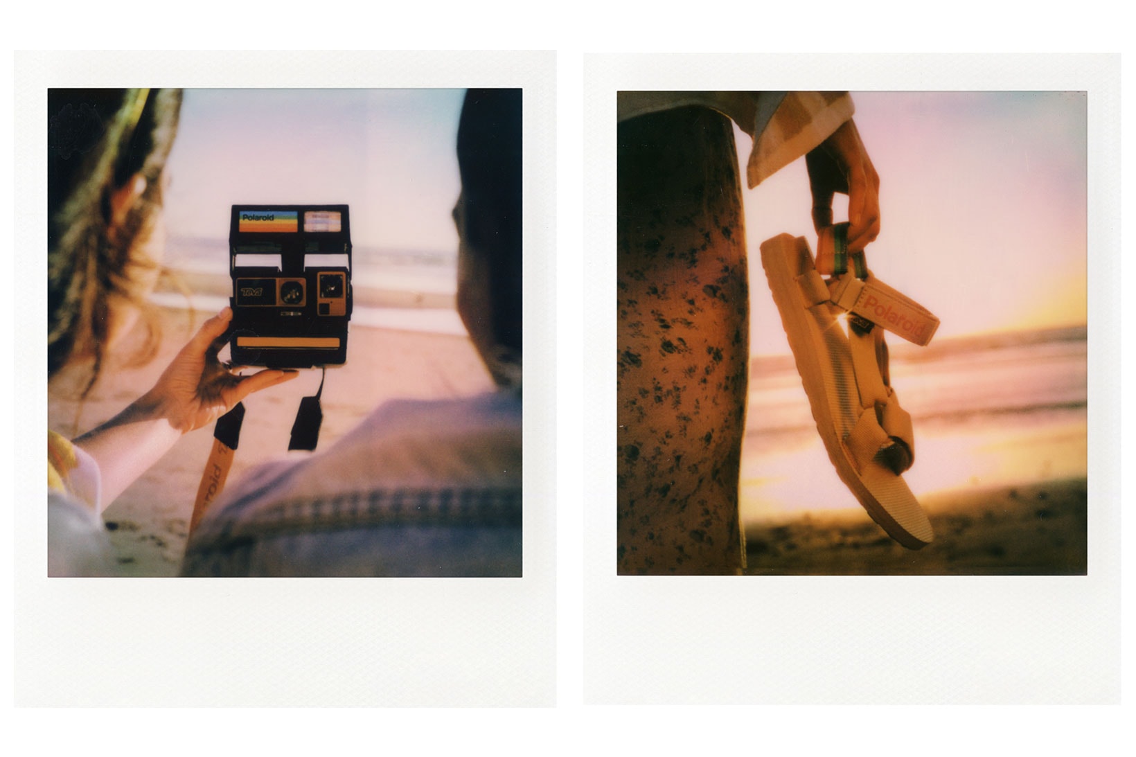 teva polaroid footwear collaboration sandals 600 camera beach sky