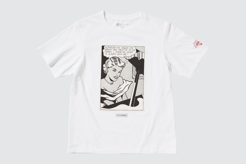 uniqlo ut roy lichtenstein american pop art collaboration t-shirts white tee graphic