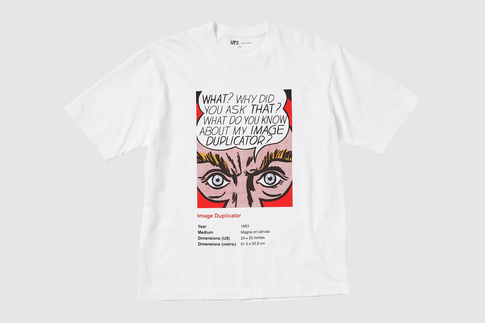 uniqlo ut roy lichtenstein american pop art collaboration t-shirts white tee mens