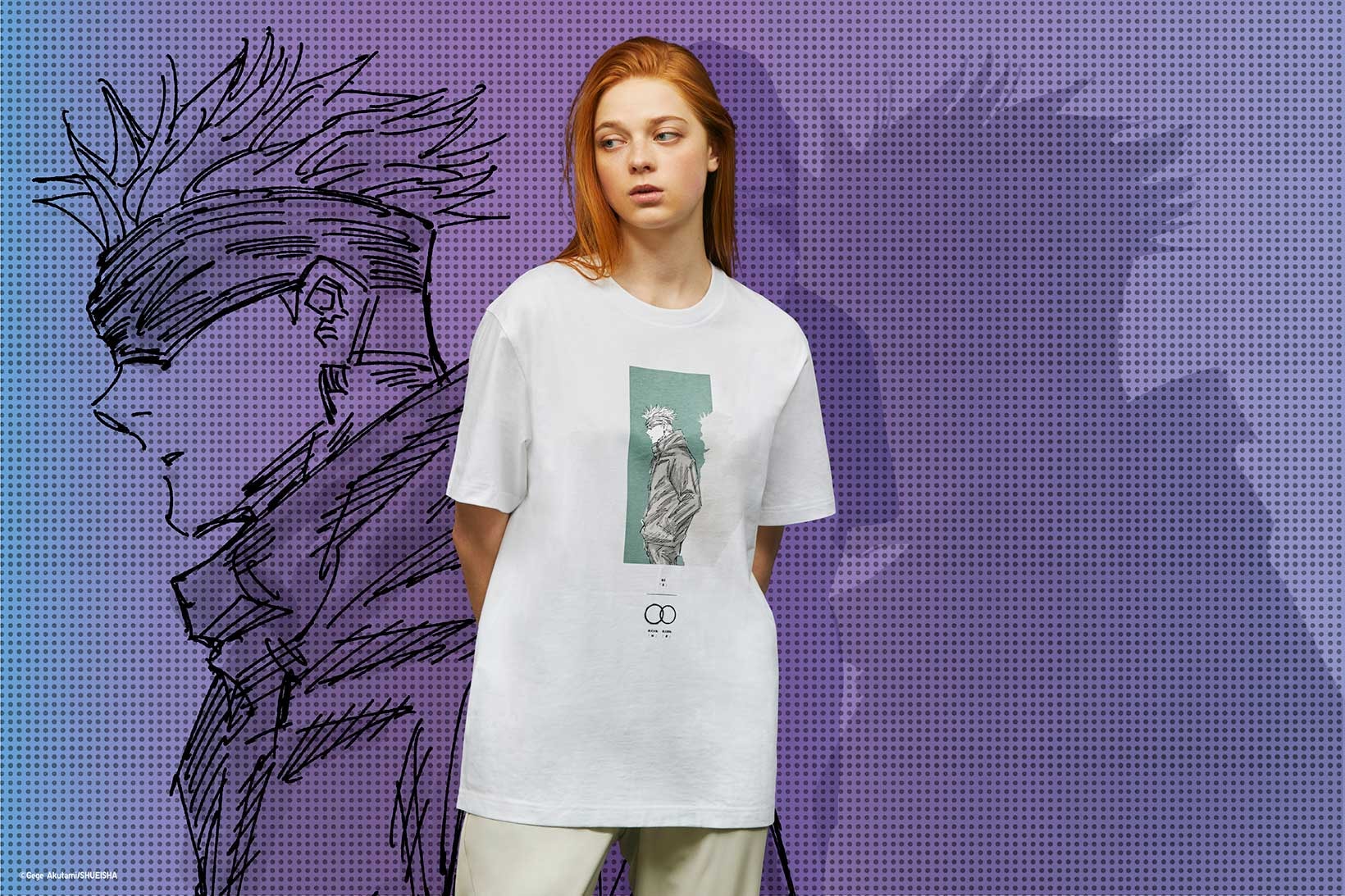 Jujutsu Kaisen UNIQLO UT T Shirts Tee Manga Collaboration White Front