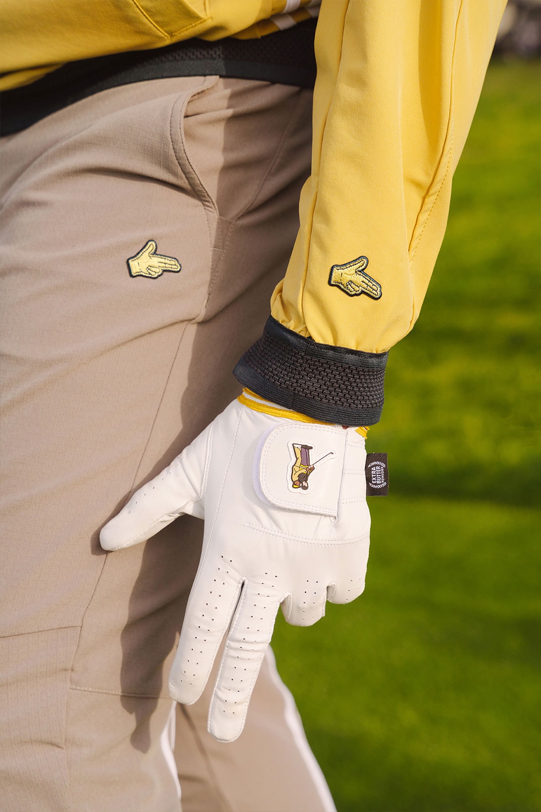 adidas golf extra butter happy gilmore collaboration shooter hand sign