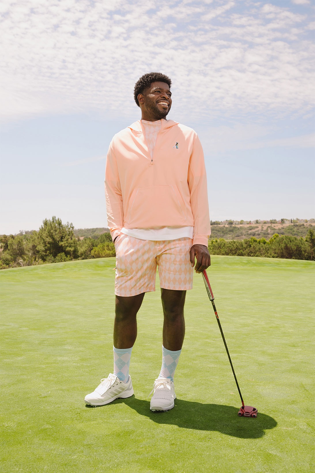 adidas golf extra butter happy gilmore collaboration jacket shorts club