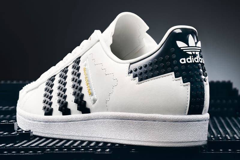 adidas originals lego superstar sneakers collaboration 10282 heel tab three stripes