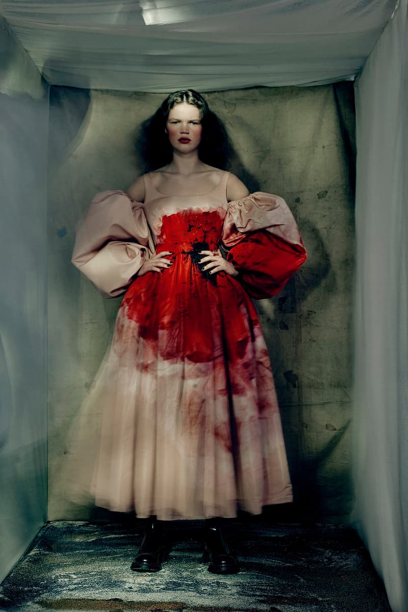 Alexander McQueen Anemones FW21 Womenswear Collection Sarah Burton Paolo Roversi Campaign