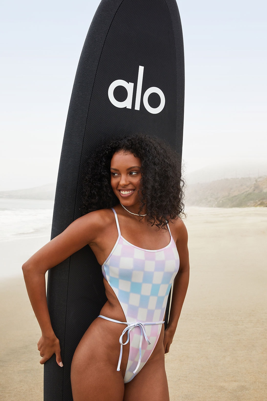 alo yoga frankies bikinis swimwear collection collaboration one piece surfboard