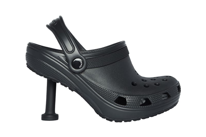 crocs Leigh-Ann Ankle Strap Leather Women Wedge in Black : Amazon.in: Shoes  & Handbags