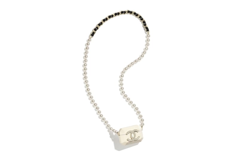 chanel airpod case necklace