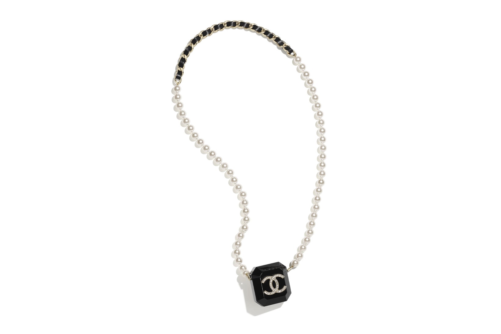 chanel apple airpods cases black pearls necklace