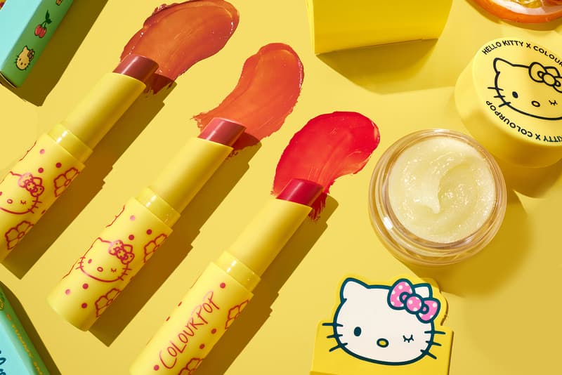 Hello Kitty ColourPop Tropical Escape Collection lip balm scrub