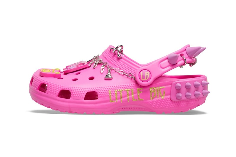 crocs little big classic clog pink collaboration russian punk pop rave group footwear
