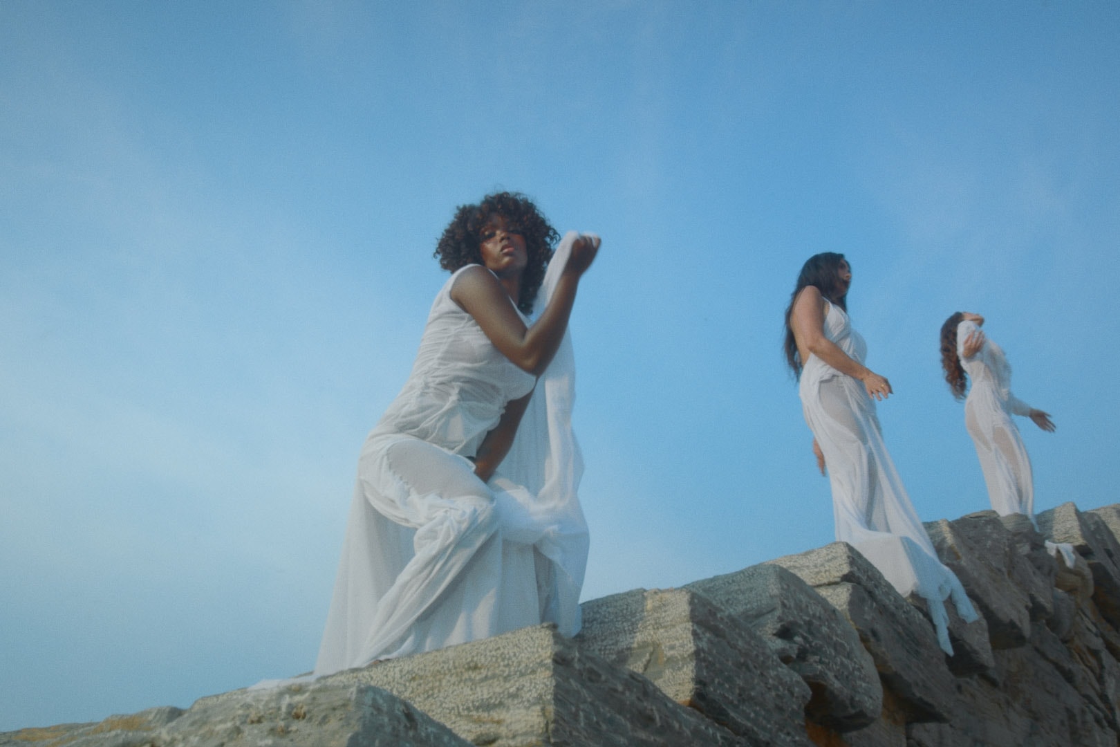 Di Petsa Bridal "Wet Brides" Campaign and Short Film Greek Dresses Weddings