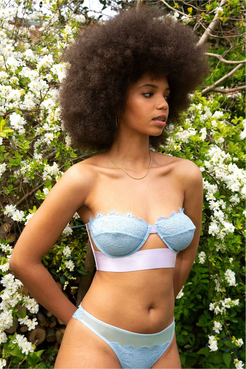 dora larsen fall winter aw21 lingerie collection bras panties lauren blue