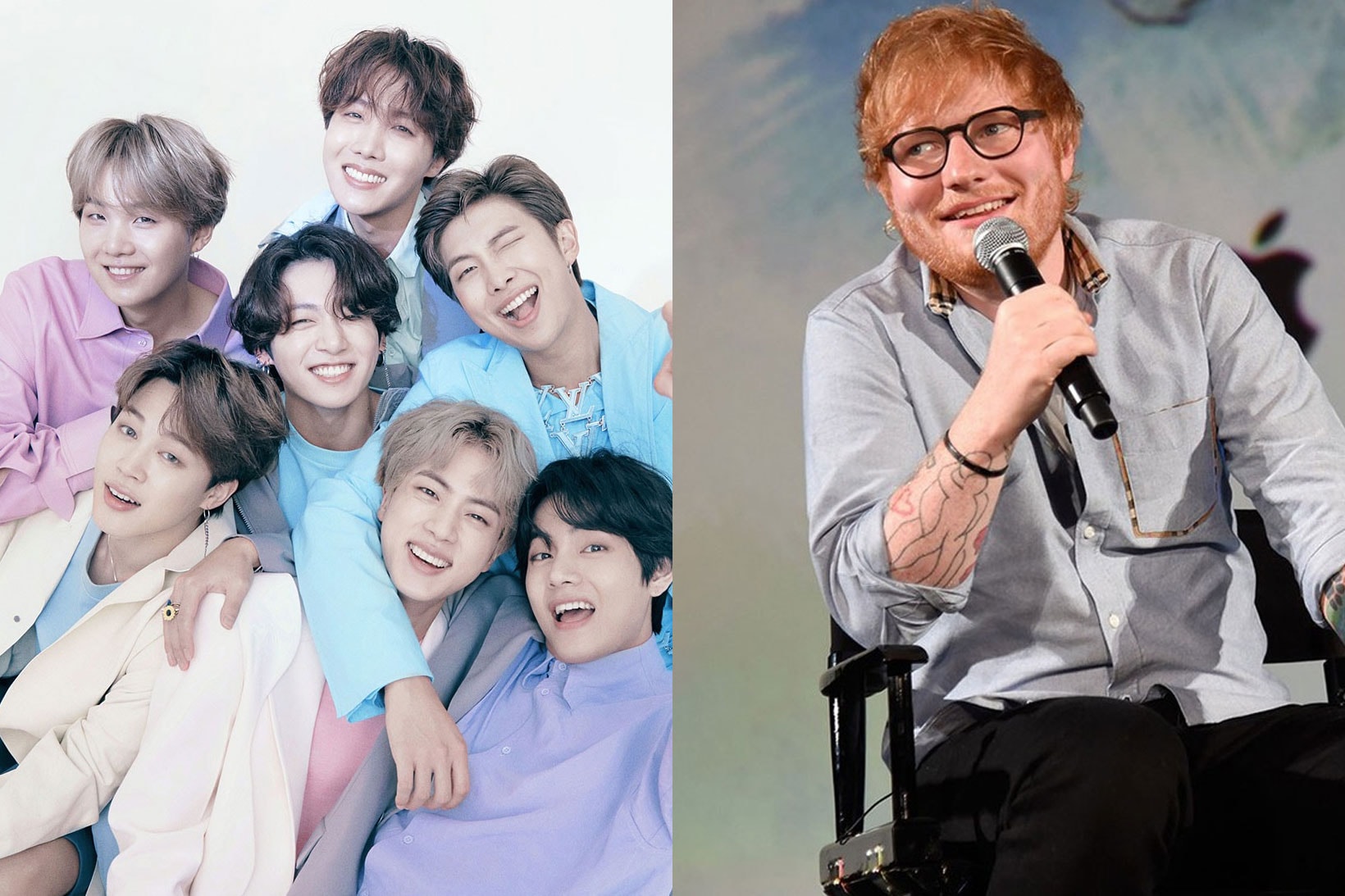 bts ed sheeran songwriter spoiler announcement track title permission to dance info 