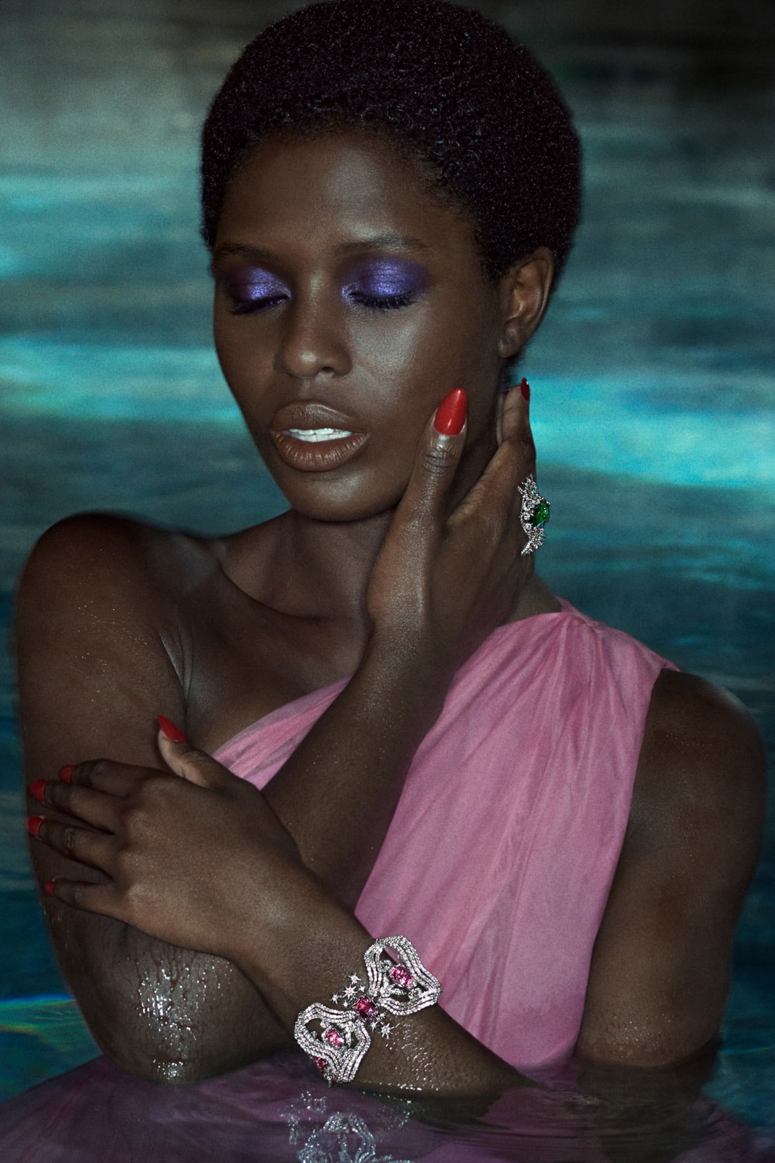 Gucci High Jewelry Hortus Deliciarum Collection 2021 Silver Jewels Diamonds Jodie Turner-Smith Alessandro Michele