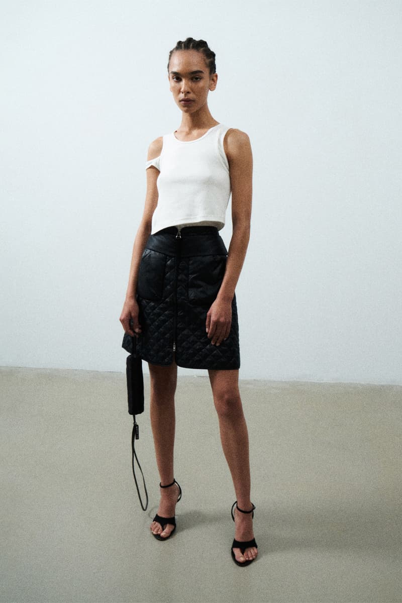 helmut lang resort 2022 collection lookbook skirt tank top