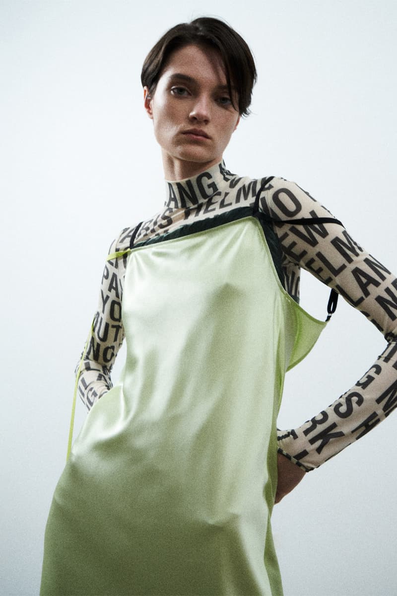 helmut lang resort 2022 collection lookbook silk dress top